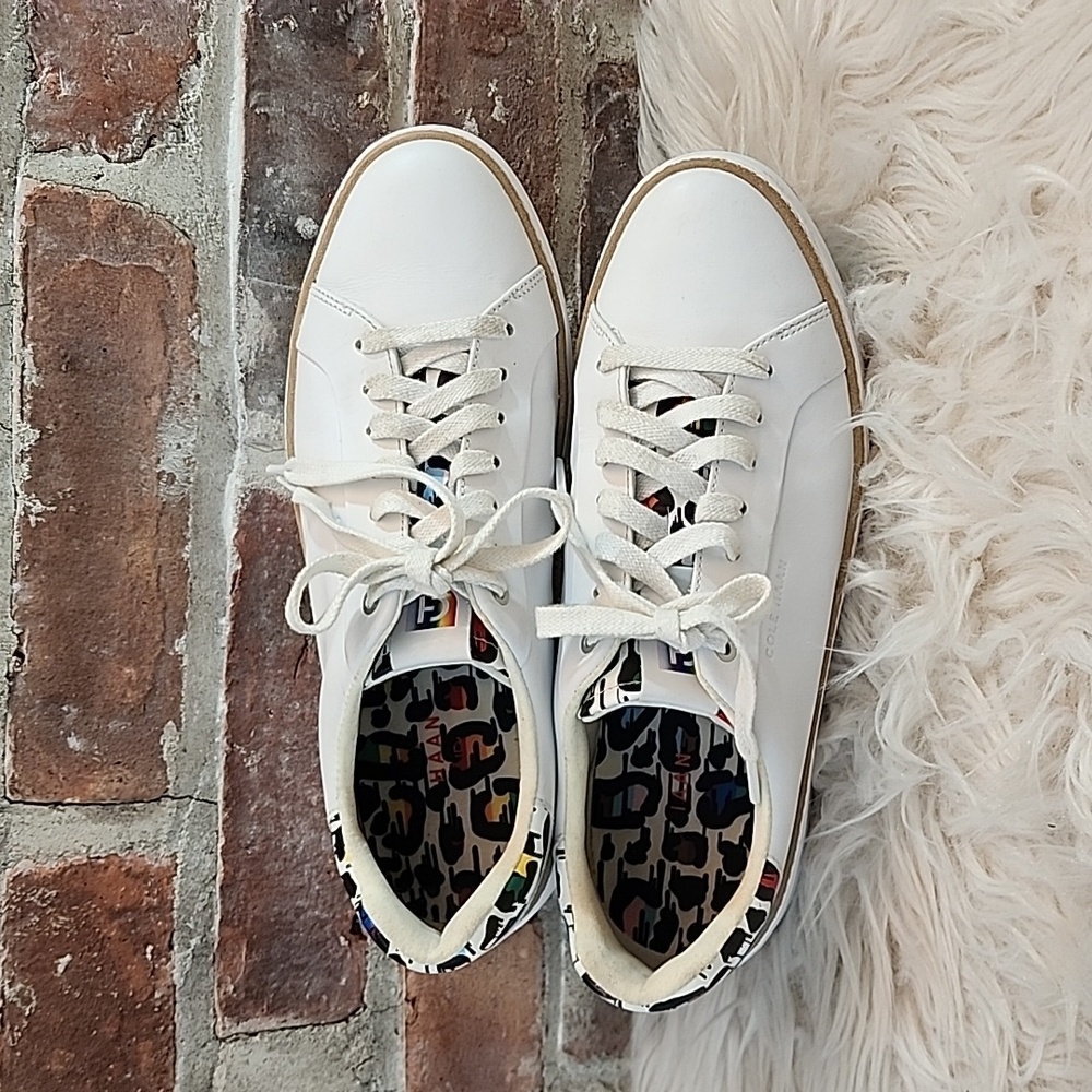 Cole Haan Women's GrandPro Topspin Sneakers White/Graffiti, Size 9B - Picture 10 of 17
